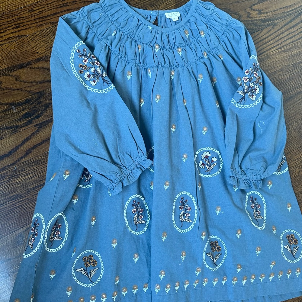 LALi Boutique girls embroidered dress. Size 8.